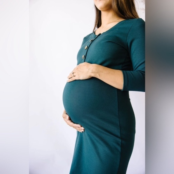 Lou Lou & Company Teal Midi Dress - Picture 1 of 9